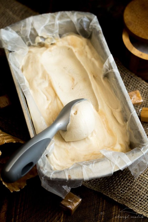 Vegan Salted Caramel Ice Cream