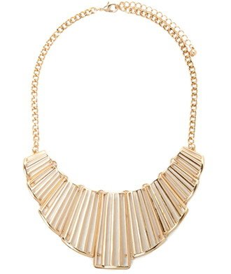 Cutout Bib Statement Necklace