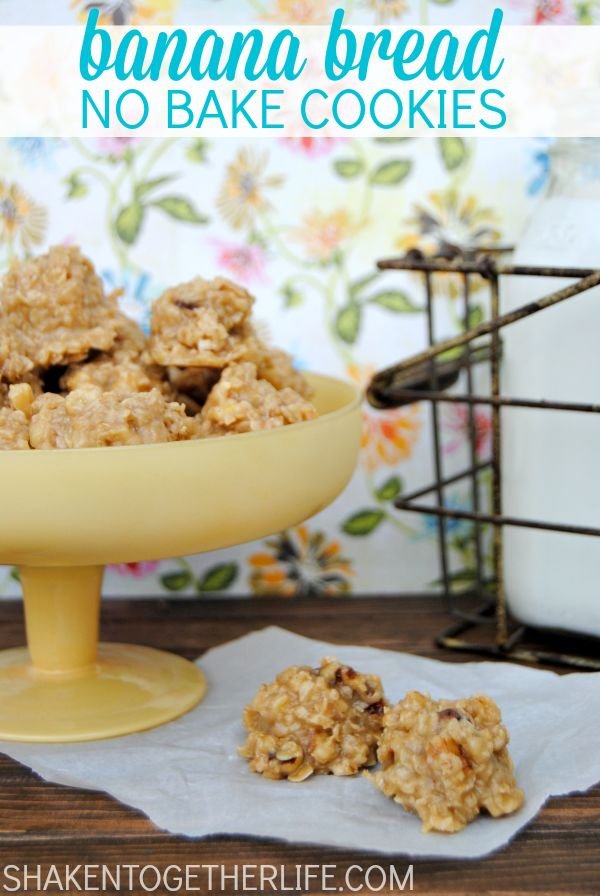 Banana Bread No Bake Cookies