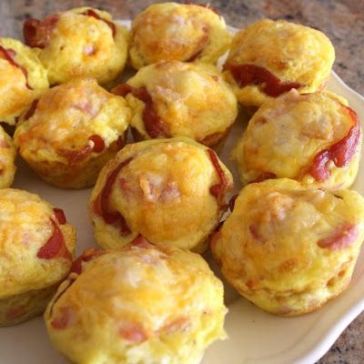 Ham and Cheese Biscuit Cups