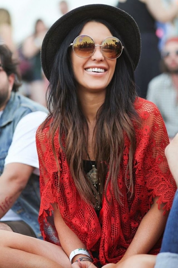 Round Sunnies + Fringe Shawl