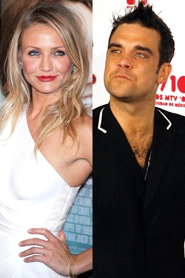 Robbie Williams and Cameron Diaz