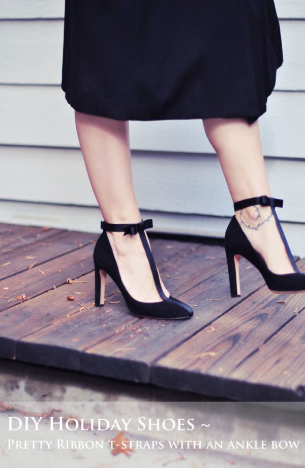 Bow T-Strap Heels