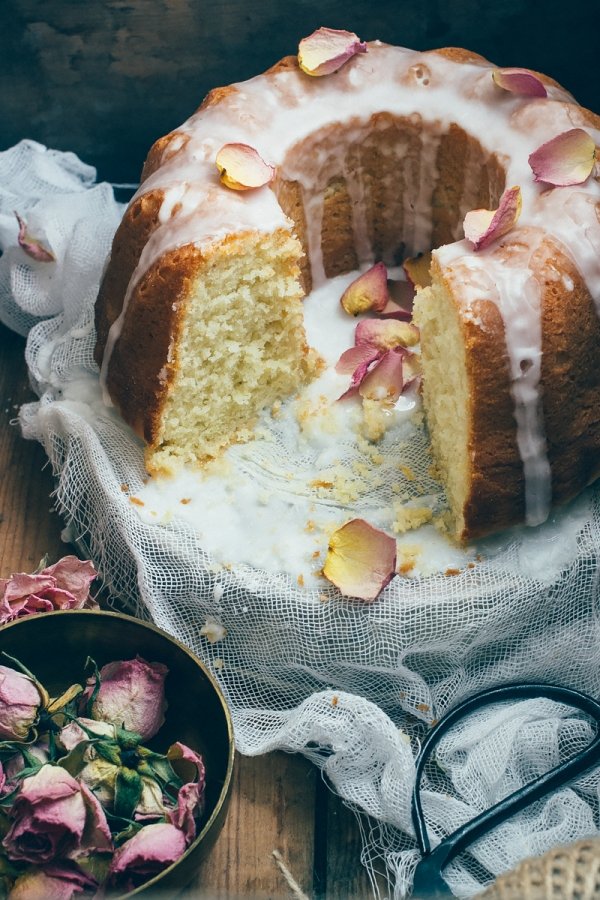 Greek Yoghurt Olive Oil Cake with Orange Blossom Glaze