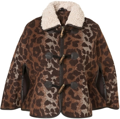 Topshop Animal Print Capelet