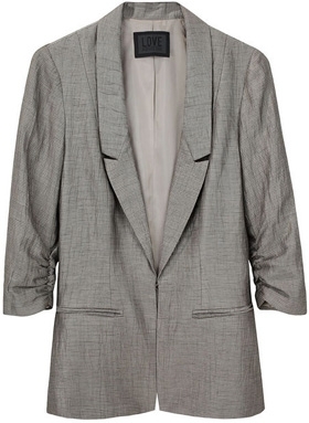 Richard Chai Love Striped Linen Blazer