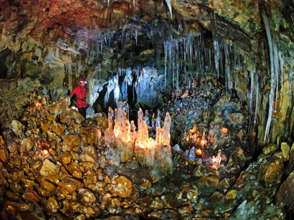 Caving in Iceland