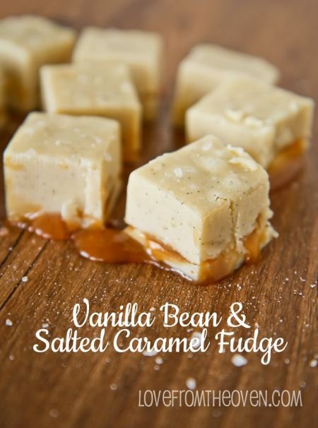 Vanilla Bean and Salted Caramel Fudge