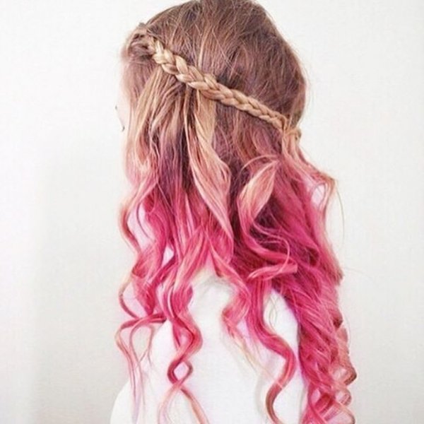 Her Boho Pink Hair