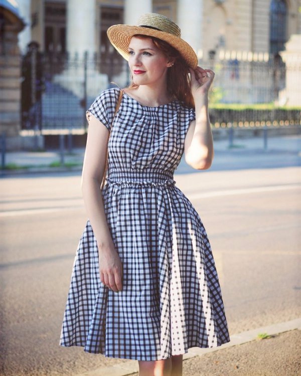 clothing, dress, blue, girl, pattern,