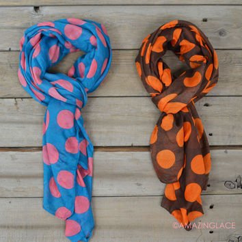 Spot on Polka Dot Scarves