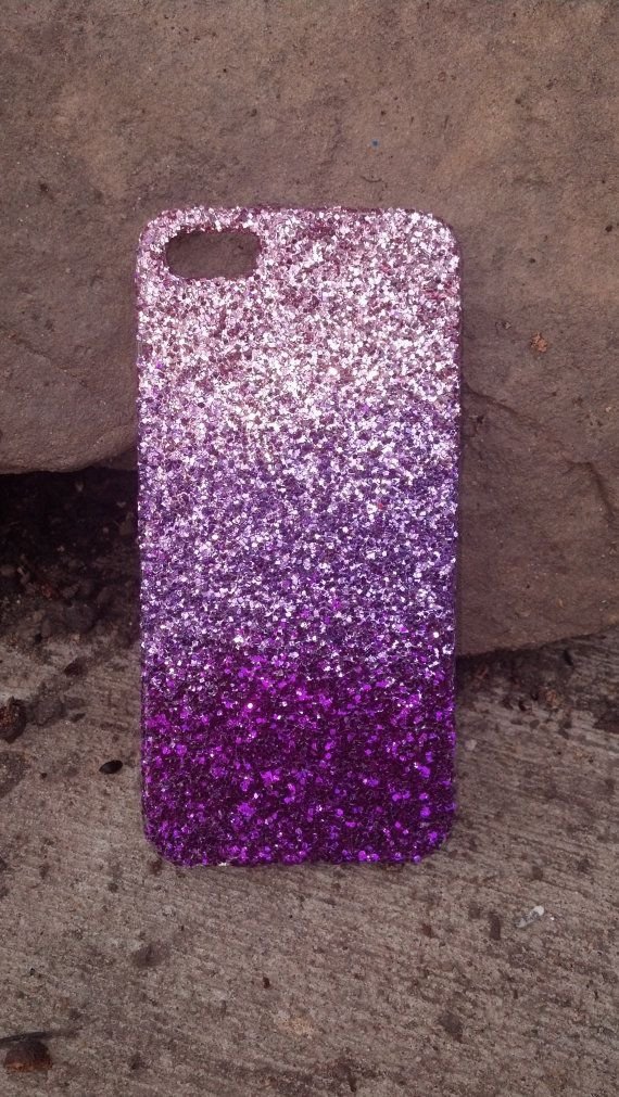 Purple Glitter Iphone Case