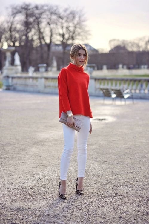 Chicos red heart blouse & white pants - 50 IS NOT OLD - A Fashion And  Beauty Blog For Women Over 50