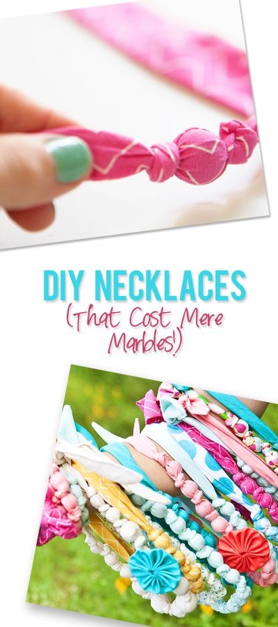 DIY Fabric Necklaces