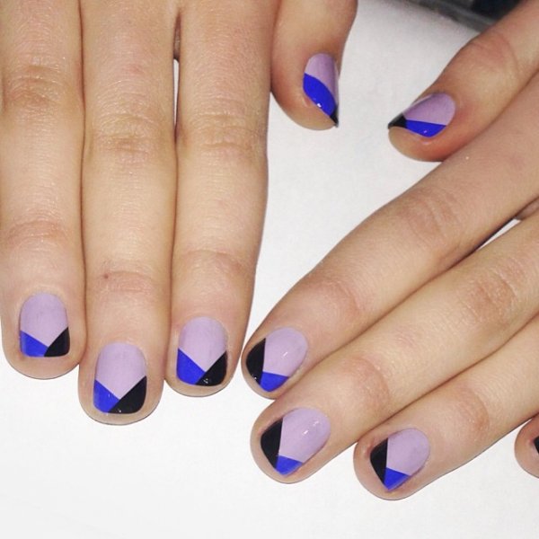 nail, manicure, electric blue, nail care, finger,