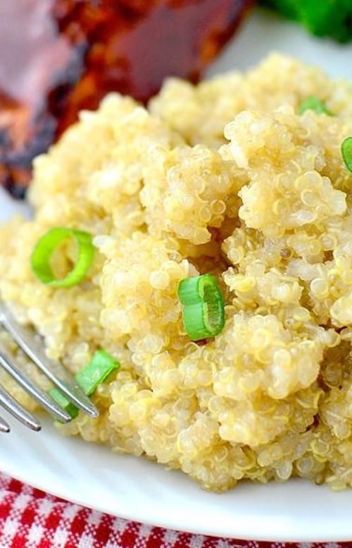 Creamy Parmesan-Garlic Quinoa