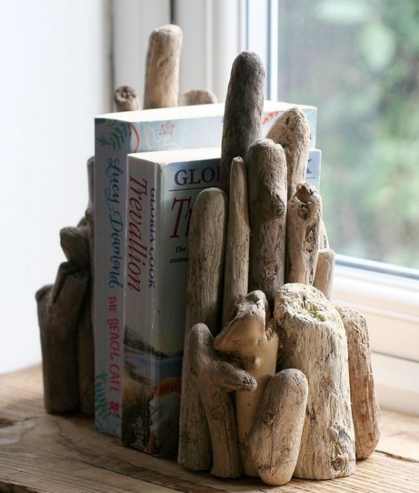 Driftwood Bookends