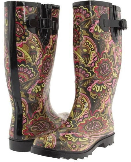 pretty rubber boots