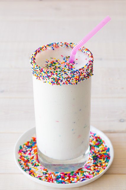 food, dessert, milkshake, sprinkles, nonpareils,