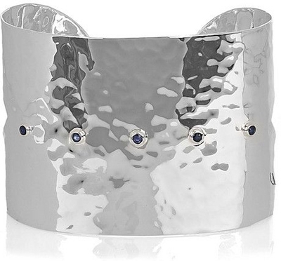 Monica Vinader Ava Sterling Silver Sapphire Cuff