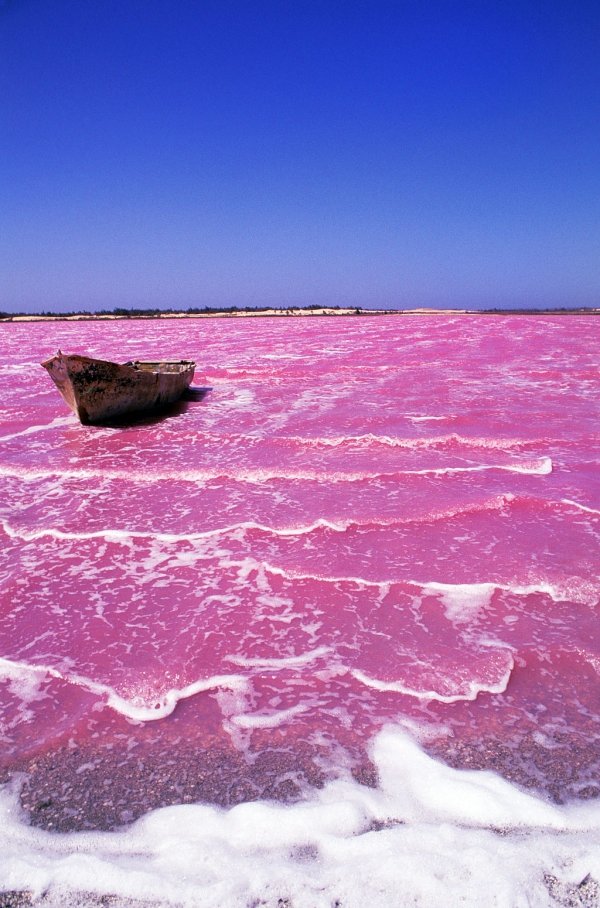 7 Naturally Beautiful Pink Lakes from Around the World