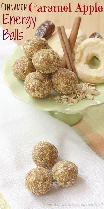 Cinnamon Caramel Apple Energy Balls