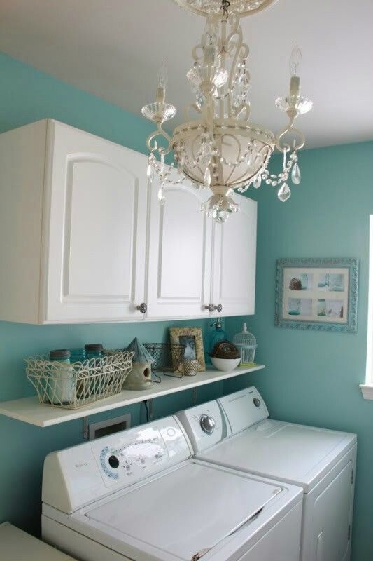 I Want a Chandelier in My Laundry Room!