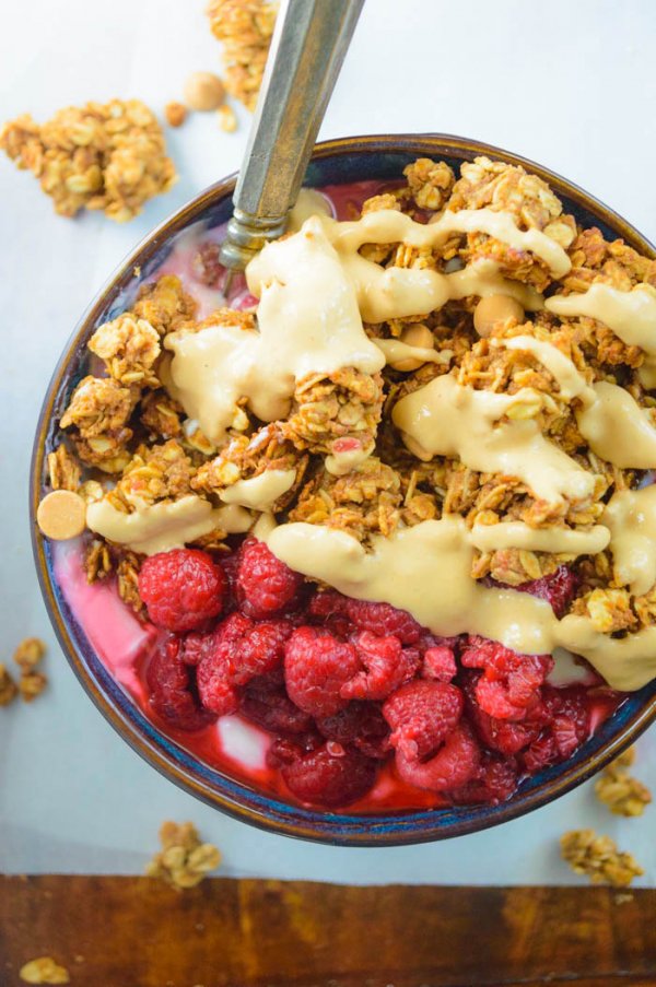 PB&J Granola Cookie Clusters