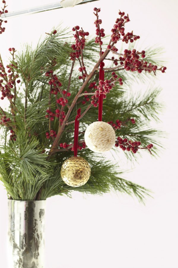 flower arranging, tree, branch, floristry, christmas decoration,