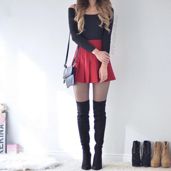 clothing, footwear, leather, leg, thigh,