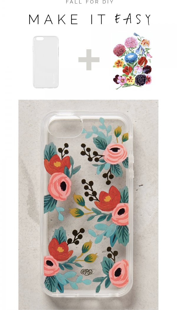 Easy Floral Tattoo Case