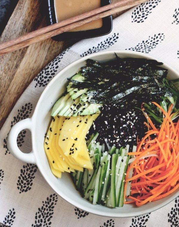 Seasoned Black Rice Sushi Bowl