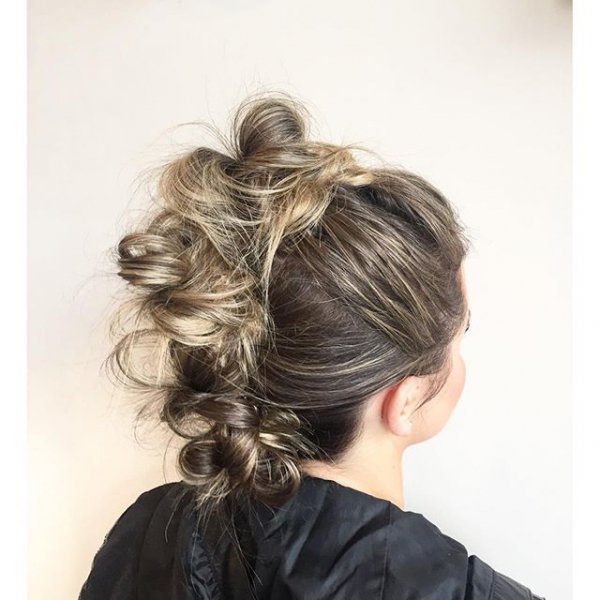 hair, hairstyle, long hair, head, chignon,