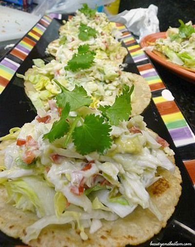 Crab Meat Salad on Tostadas