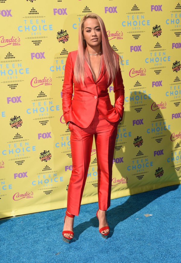 Rita Ora's Pant Suit is by Max Mara