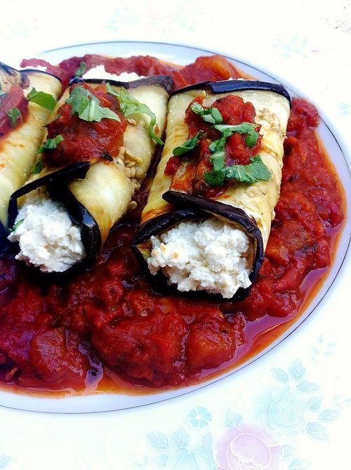 Cannellonis aux aubergines