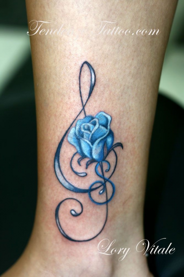 With a Blue Rose