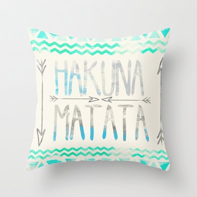 Hakuna Matata Throw Pillow