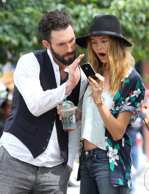 Adam Levine and Behati Prinsloo