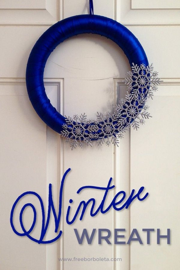 Blue Silk and Snowflakes