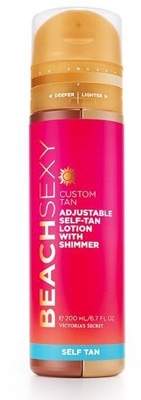 Beach Sexy Custom Tan Adjustable Self Tan Lotion with Shimmer