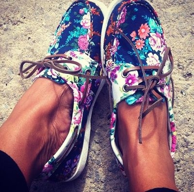 Neon Floral Vans