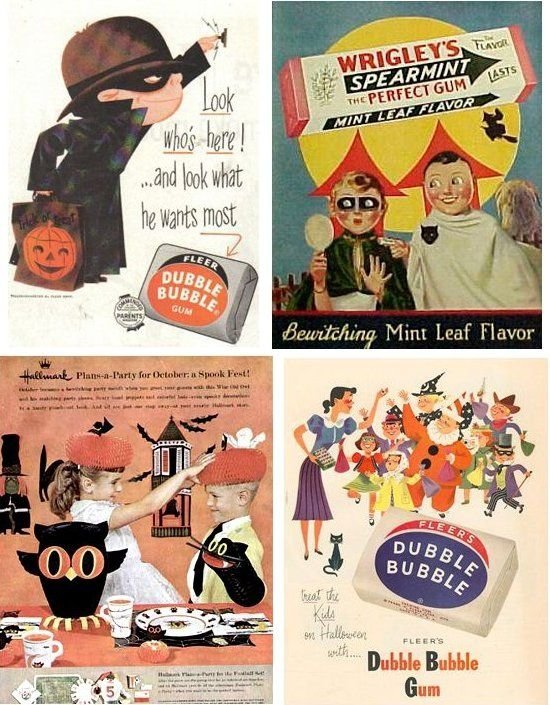 Vintage Halloween Candy Ads