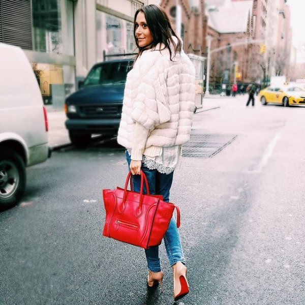 red, clothing, road, footwear, street,