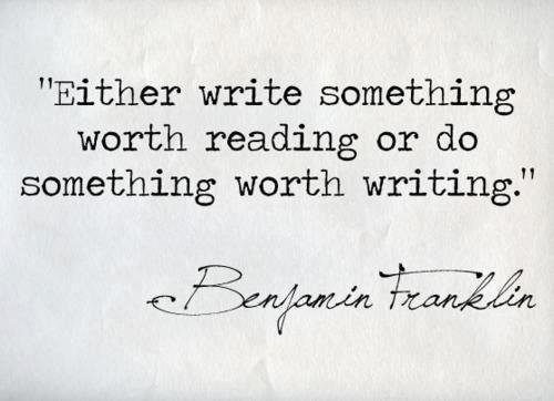 Write Something Worth Reading