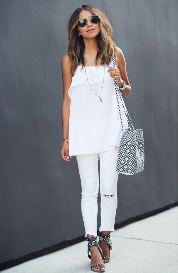 Casually Chic in Crisp and Clean Whites