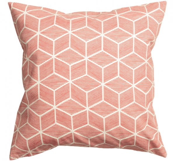 Coral Cotton Cushion Cover