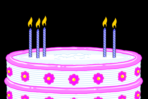 cake, birthday cake, purple, torte, graphics,