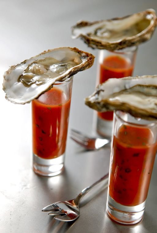 Vodka Oyster Shots