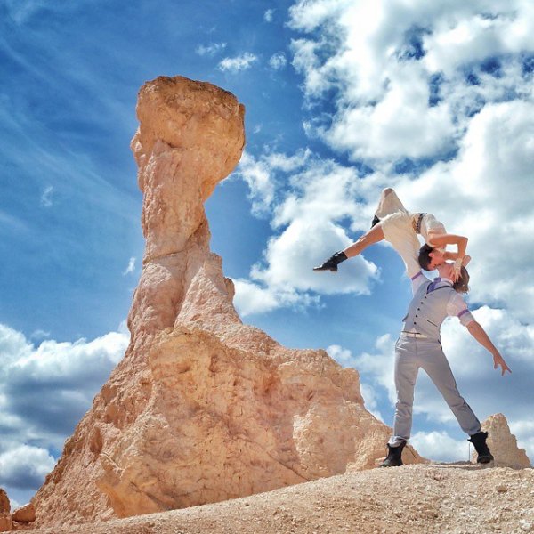 By a Rock in Bryce, USA